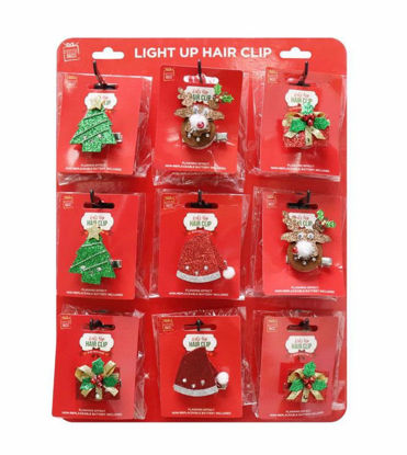 Picture of FESTIVE MAGIC LIGHT UP HAIR CLIP