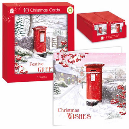 Picture of GIFTMAKER CARDS SQUARE 10 POSTBOX