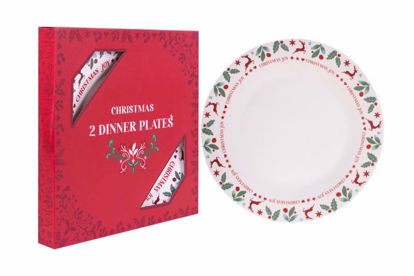 Picture of CHRISTMAS JOY SET OF 2 DINNER PLATES
