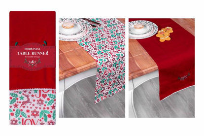 Picture of CHRISTMAS JOY TABLE RUNNER 35X230CM