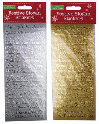Picture of CHRISTMAS OUTLINE WORDS STICKERS
