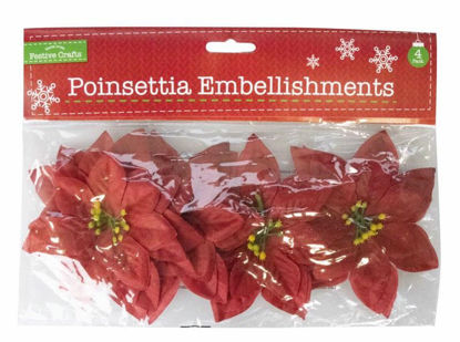 Picture of CHRISTMAS POINSETTIA 4PC