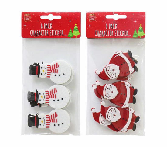 Picture of FESTIVE MAGIC NOVELTY FELT STICKERS 6PC