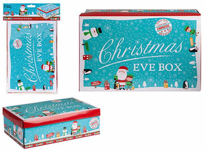 Picture of CHRISTMAS EVE BOX SANTA BLUE MINI