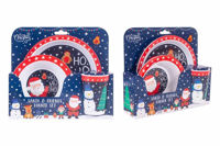 Picture of CHRISTMAS SANTA FRIENDS DINNER SET