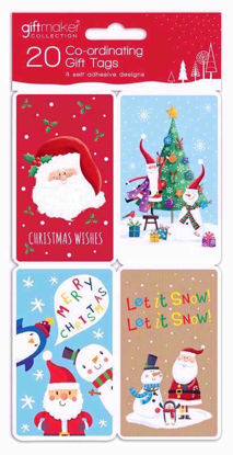Picture of GIFTMAKER TAGS SANTA AND FRIENDS