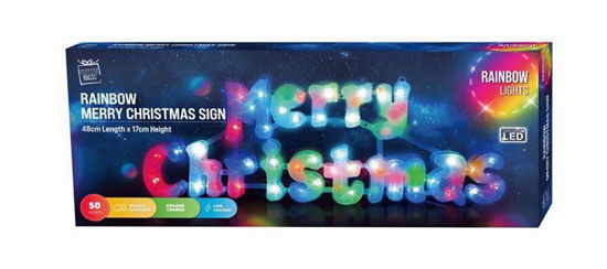 Picture of FESTIVE MAGIC MERRY XMAS LED SIGN