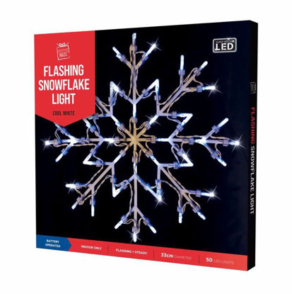 Picture of FESTIVE MAGIC SNOWFLAKE SILHOUETTE LIGHT WHIT