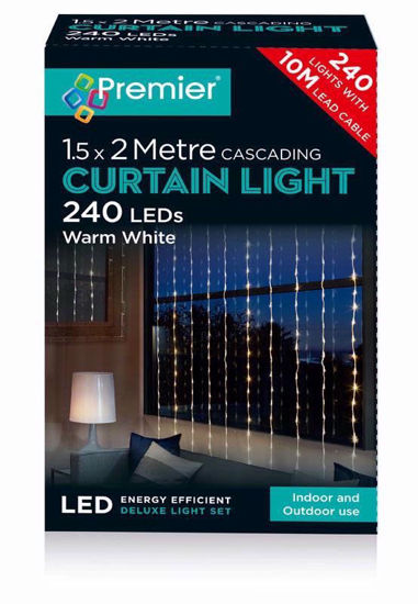 Picture of PREMIER 240 LED CURTAIN LIGHTS W/WHITE