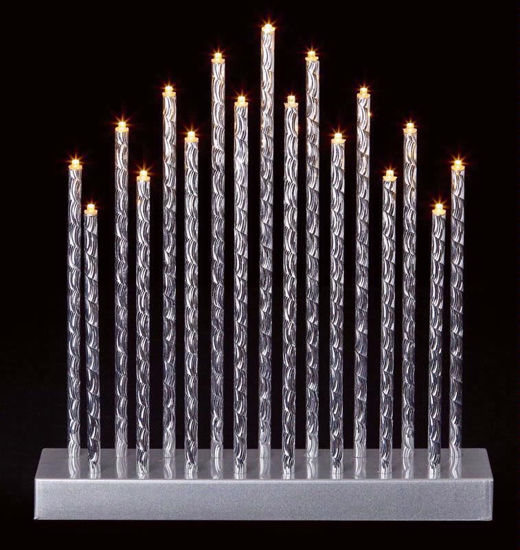 Picture of PREMIER CANDLEBRIDGE ALUMINIUM 17 LED 29CM