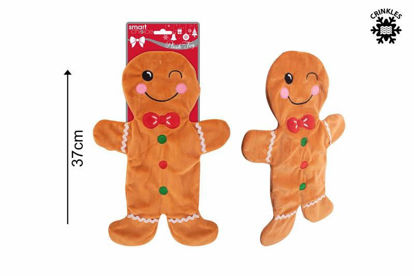 Picture of CHRISTMAS CRINKLE DOG TOY GINGERBREAD MAN