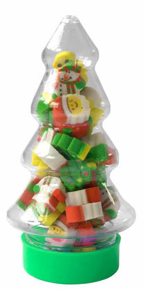 Picture of PLAYWRITE CHRISTMAS TREE MINI ERASER TUBS