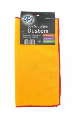 Picture of COUNTRYCLUB 3 MICROFIBRE DUSTERS YELLOW