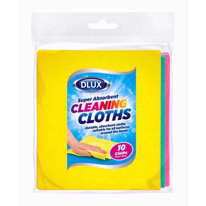 Picture of DLUX 10 SUPER ABSORBENT CLEANING CLOTHS