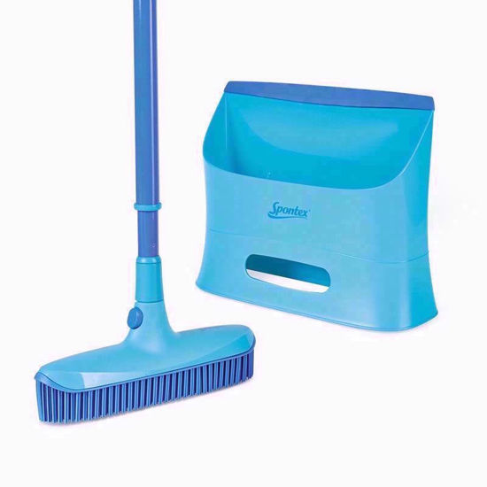 Picture of SPONTEX CATCH & CLEAN RUBBER BROOM / DUSTPAN