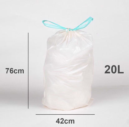 Picture of ECO360 DRAWSTRING 20 BIN BAGS 20 LTR