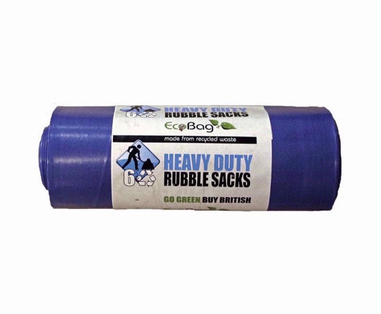 Picture of ECOBAG BLUE RUBBLE SACKS 6 BAG 30 LTR