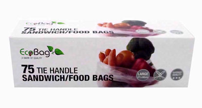 Picture of ECOBAG CLEAR FOOD BAG 75 TIE HANDLE