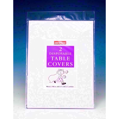 Picture of CAROLINE PAPER TABLE COVERS WHITE 1320 