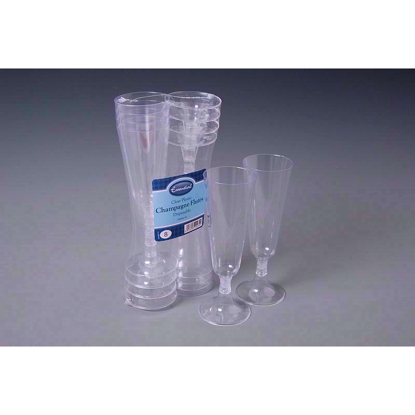 Picture of ESSENTIAL PLASTIC CHAMPAGNE 8 GLASSES