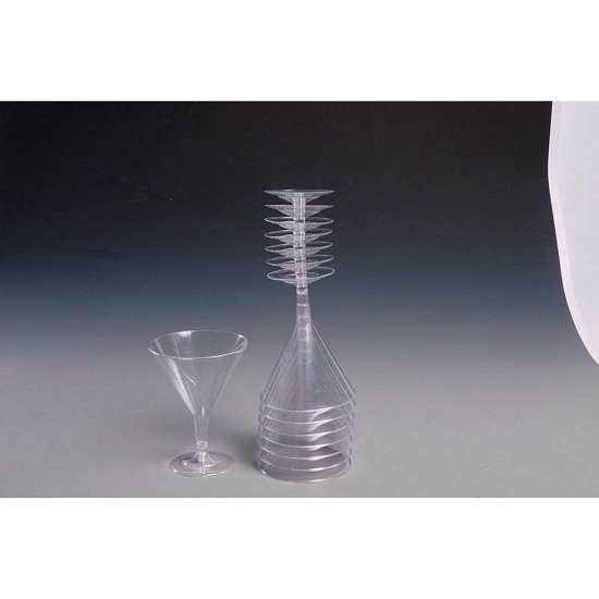 Picture of ESSENTIAL PLASTIC MARTINI 6 GLASSES