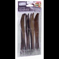 Picture of KINGFISHER PLASTIC SILVER 12 KNIVES