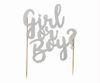 Picture of MASON CASH TOPPER GIRL/BOY GLITTER SILVER