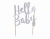 Picture of MASON CASH TOPPER HELLO BABY GLITTER SILVER