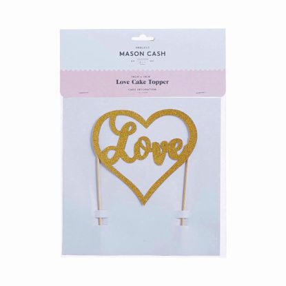 Picture of MASON CASH TOPPER LOVE GLITTER GOLD