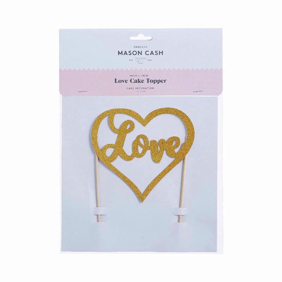 Picture of MASON CASH TOPPER LOVE GLITTER GOLD