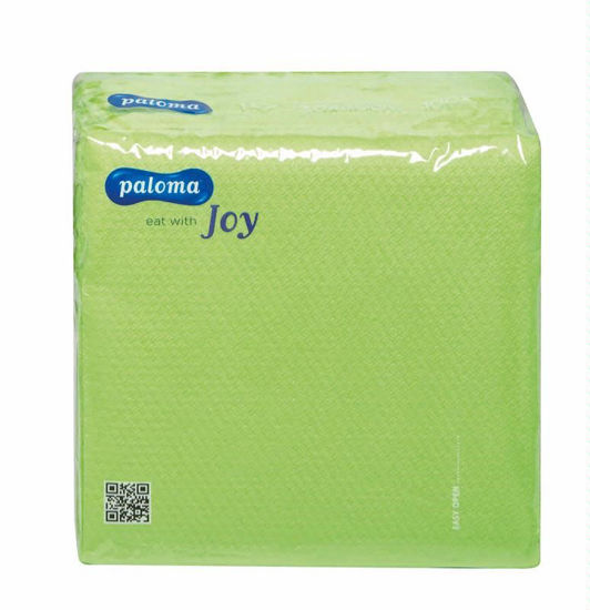 Picture of PALOMA 100 APPLE GREEN SERVIETTES