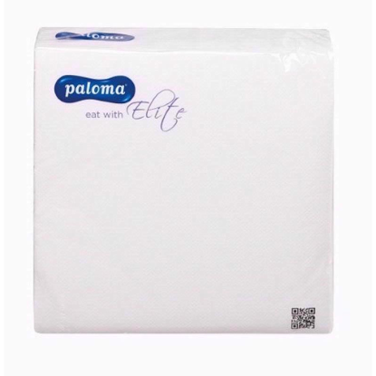 Picture of PALOMA 2PLY WHITE 50 NAPKINS 40X40CM