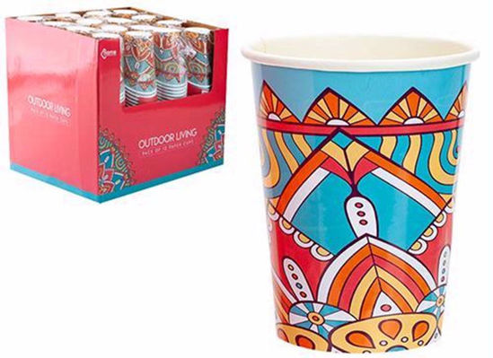 Picture of PAPER MOROCCAN DESIGN 12 CUPS 9OZ