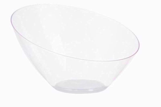 Picture of PLASTIC CLEAR MEDIUM OVAL ANGLED BOWL