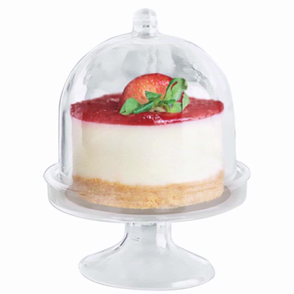 Picture of PLASTIC CLEAR MINI 5 CAKE STAND