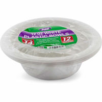 Picture of PPS 12OZ PLASTIC WHITE BOWL 14 PCS