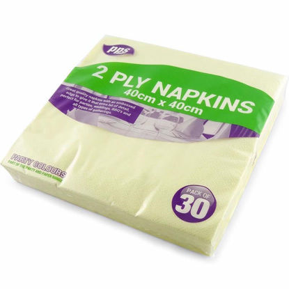 Picture of PPS 2PLY 30 NAPKINS CHAMPAGNE 40X40CM