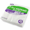 Picture of PPS 2PLY 40 NAPKINS WHITE 40X40CM