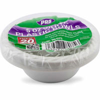 Picture of PPS 5OZ PLASTIC WHITE BOWL 20 PCS