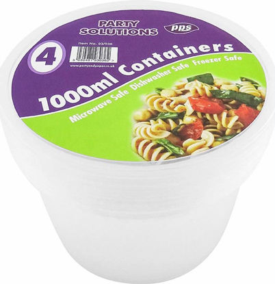 Picture of PPS MICRO 4 ROUND CONTAINER+ LID 1000ML