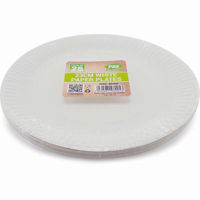 Picture of PPS PAPER 25 PLATES WHITE 23CM