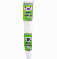 Picture of PPS PLASTIC 100 DRINK CUPS WHITE 180ML