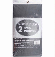 Picture of PPS PLASTIC 2 TABLECLOTHS BLACK