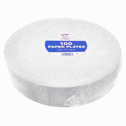 Picture of ROYAL MARKET 9INCH 100 PAPER PLATES