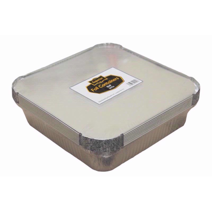 Picture of SUPERIOR FOIL 10 CONTAINERS & LID 9X9IN