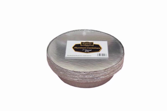 Picture of SUPERIOR FOIL 10 ROUND CONTAINERS & LID D000