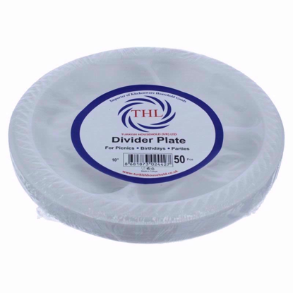 Picture of THL PLASTIC 50 PLATE DIVIDED 10 INCH