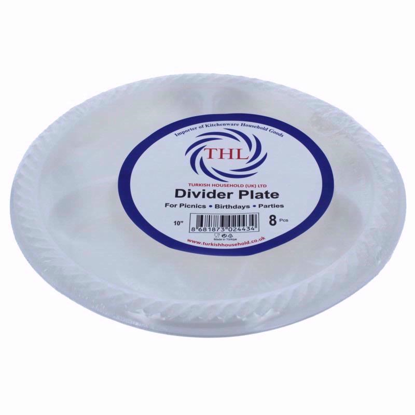 Picture of THL PLASTIC 8 PLATE DIVIDED 10 INCH