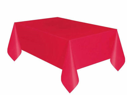Picture of UNIQUE RECT RED TABLE COVER 54X108IN