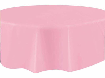 Picture of UNIQUE ROUND LOVELY PINK TABLE COVER 84IN